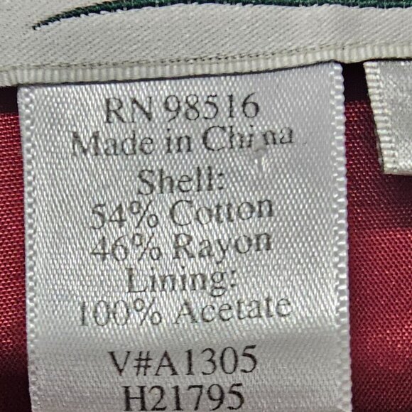 Vintage Coldwater Jacket Red Paisley Tapestry Retro Boho Casual L - Picture 12 of 14